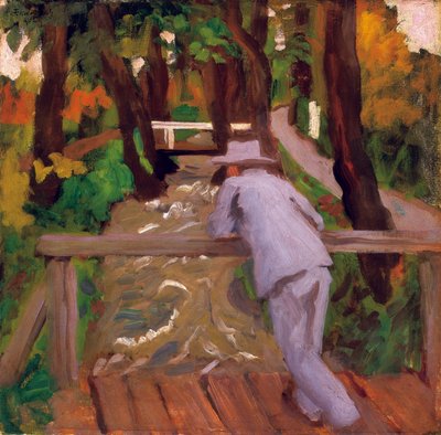 Man on the Bridge by Károly Ferenczy
